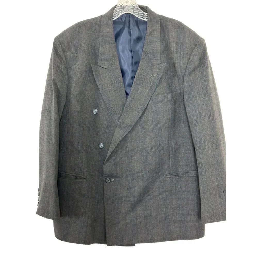 Men’s Suit Polyester Wool  Designers Gino Cappeli Suit Grey  Sku 2687